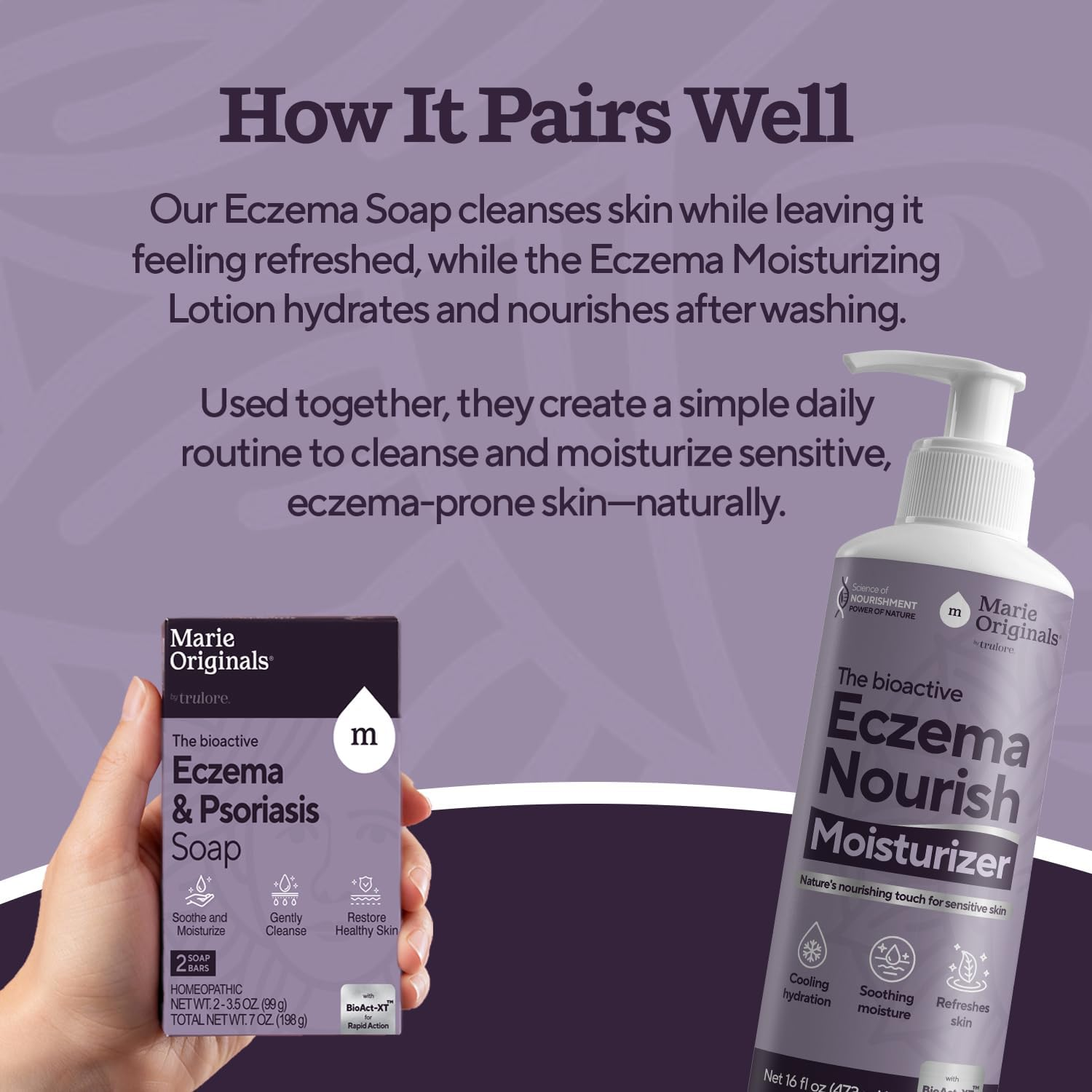 Eczema Moisturizing Lotion and Eczema Nourish Soap Bundle